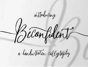 Beconfident font