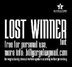 Lost Winner font