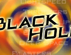 BlackHole BB font