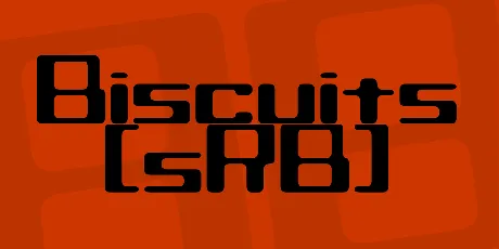 Biscuits (sRB) font