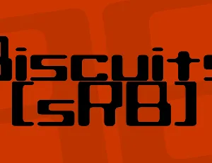 Biscuits (sRB) font