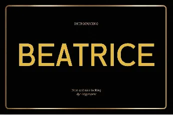 Beatrice  Typeface font