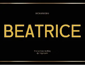 Beatrice  Typeface font