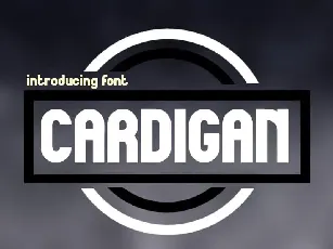 Cardigan Display font