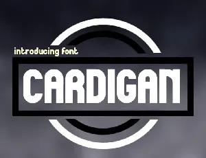 Cardigan Display font