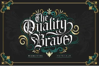 The Quality Brave font