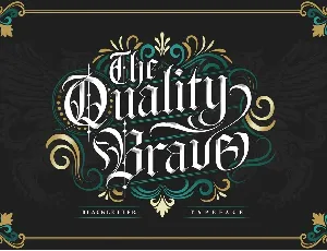 The Quality Brave font