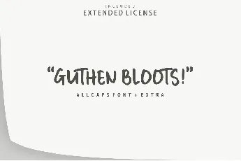 Guthen Bloots Allcaps font