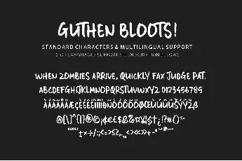 Guthen Bloots Allcaps font