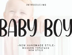 BabyBoy Display font