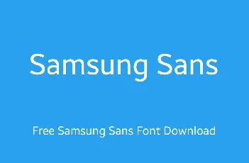 Samsung Sans Family font