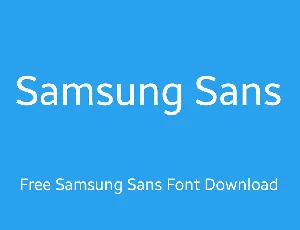 Samsung Sans Family font