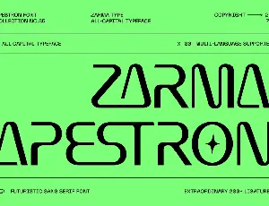 Apestron Trial Version font