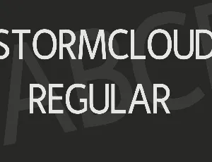 Stormcloud font