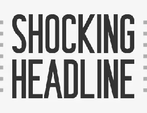 Shocking Headline font