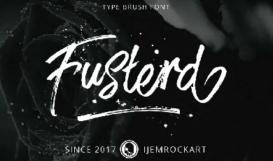 Fusterd Brush Free font