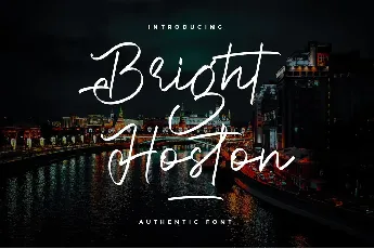 Bright Hoston font