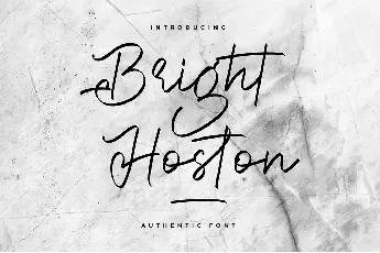 Bright Hoston font