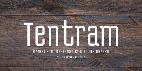 Tentram font