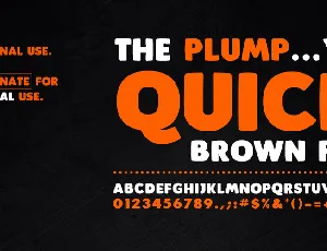 Plump font