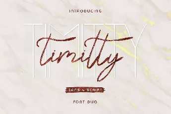 Timitty Demo font