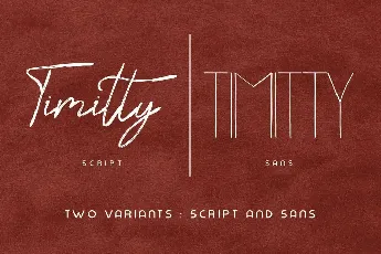 Timitty Demo font