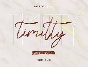 Timitty Demo font