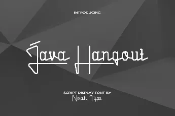 Java Hangout font