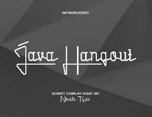 Java Hangout font