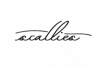 Scallies Signature font