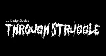 Through Struggle font