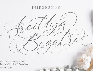 Arcittya Begatri font