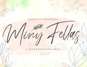 Miny Fellas Handwritten font