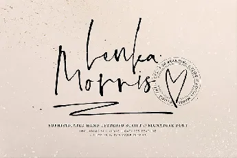 Lenka Morris font