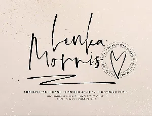 Lenka Morris font