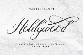 Holdywood font