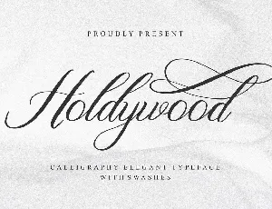 Holdywood font