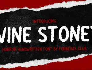 Wine Stoney Demo font