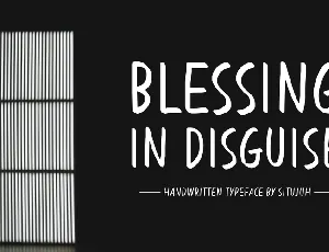 Blessing in Disguise font