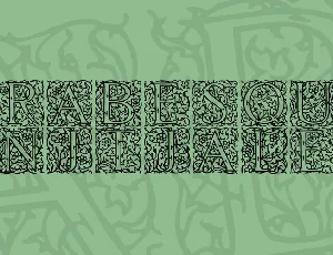 Arabesque Initialen font