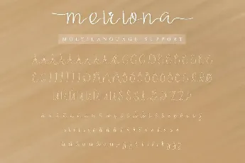 Meiriona Demo font