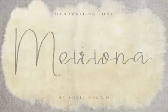 Meiriona Demo font