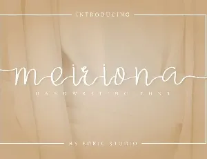 Meiriona Demo font