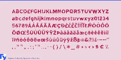 Highway to Heck font