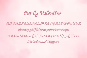 Curly Valentine Demo font