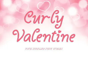 Curly Valentine Demo font