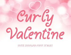 Curly Valentine Demo font