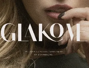 Glakome font