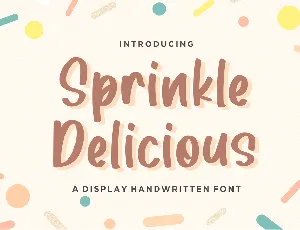 Sprinkle Delicious font