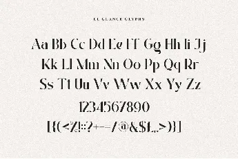 El Glance font